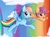 Size: 1280x938 | Tagged: dead source, safe, artist:solar-slash, rainbow dash, scootaloo, pegasus, pony, g4, cloud, duo, duo female, female, rainbow, scootalove, sky