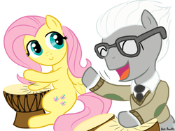 Size: 800x600 | Tagged: safe, artist:aa, covalent bond, fluttershy, g4, the crystal empire, glasses