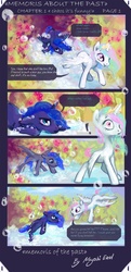 Size: 1354x2799 | Tagged: dead source, safe, artist:nayshie, princess celestia, princess luna, alicorn, pony, g4, backstory, comic, duo, female, filly, younger