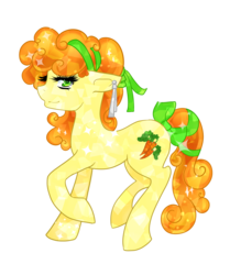 Size: 2000x2389 | Tagged: safe, artist:twigileia, carrot top, golden harvest, earth pony, pony, g4, crystallized, female, mare, simple background, solo, transparent background