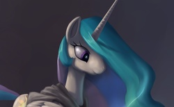 Size: 1165x719 | Tagged: dead source, safe, artist:grissaecrim, princess celestia, alicorn, pony, g4, clothes, cropped, female, mare, photoshop, robe, solo