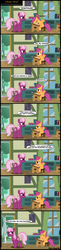 Size: 1429x5809 | Tagged: safe, artist:toxic-mario, cheerilee, scootaloo, earth pony, pegasus, pony, g4, comic, duo, duo female, female, filly, mare, photoshop, ponyville schoolhouse, school, sleeping, sleeping in class