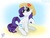 Size: 1040x800 | Tagged: safe, artist:glancojusticar, rarity, pony, unicorn, g4, female, hat, mare, raised hoof, sitting, solo, sunglasses