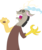 Size: 1478x1767 | Tagged: safe, artist:glancojusticar, discord, draconequus, g4, adobe imageready, evil laugh, eyes closed, laughing, male, open mouth, photoshop, simple background, solo, transparent background