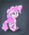 Size: 390x475 | Tagged: safe, artist:jessy, pinkie pie, earth pony, pony, g4, female, floppy ears, mare, sad, sitting, solo