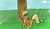 Size: 1186x682 | Tagged: safe, artist:jessy, applejack, earth pony, pony, g4, crepuscular rays, female, happy, mare, prone, solo, tree