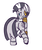 Size: 350x416 | Tagged: safe, artist:jessy, zecora, pony, zebra, g4, butt, female, mare, plot, simple background, smiling, solo, white background, zecorass