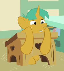 Size: 896x1000 | Tagged: safe, artist:sb, snails, pony, unicorn, g4, colt, desk, male, pencil, ponyville schoolhouse, school, silly, solo