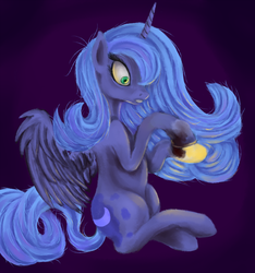 Size: 900x963 | Tagged: safe, artist:sb, princess luna, alicorn, pony, g4, female, mare, s1 luna, sitting, solo, surprised