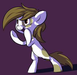 Size: 770x752 | Tagged: safe, artist:sb, pipsqueak, earth pony, pony, g4, bipedal, colt, male, simple background, solo, yelling