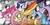 Size: 1675x850 | Tagged: safe, artist:uc77, applejack, fluttershy, pinkie pie, princess celestia, rainbow dash, rarity, twilight sparkle, alicorn, earth pony, pegasus, pony, unicorn, g4, badass, female, flutterbadass, getter robo, mane six, mare, nerd pony, paint tool sai