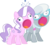 Size: 5555x5000 | Tagged: safe, artist:the smiling pony, diamond tiara, silver spoon, earth pony, pony, g4, absurd resolution, duo, duo female, faic, female, filly, glasses, inkscape, open mouth, simple background, sweetie derelle, transparent background, vector