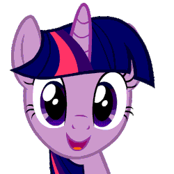 Size: 600x600 | Tagged: safe, artist:blackgryph0n, part of a set, twilight sparkle, pony, unicorn, g4, animated, bust, cute, dancing, female, gif, headbob, looking at you, mare, open mouth, open smile, simple background, smiling, smiling at you, solo, transparent background, twiabetes, twilightlicious, unicorn twilight, vector