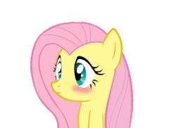 Size: 550x400 | Tagged: source needed, useless source url, safe, artist:speccysy, fluttershy, pegasus, pony, g4, animated, blinking, blushing, eye shimmer, female, gif, lewd, mare, reaction image, simple background, solo, something else also rises, spread wings, transparent background, wingboner, wings