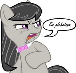 Size: 2335x2235 | Tagged: source needed, safe, artist:bobarella, octavia melody, earth pony, pony, g4, ew gay, female, high res, mare, meme, photoshop, plebeian, simple background, solo, transparent background