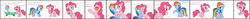 Size: 10361x800 | Tagged: dead source, safe, artist:grumblepluck, pinkie pie, rainbow dash, earth pony, pegasus, pony, fanfic:the party hasn't ended, g4, awkward, bath, comic, fanfic, fanfic art, female, kiss on the lips, kissing, lesbian, love, mare, missing cutie mark, rejection, sad, sexual assault, ship:pinkiedash, shipping, shipping denied, surprise kiss