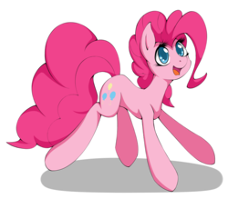Size: 2772x2430 | Tagged: dead source, safe, artist:grumblepluck, pinkie pie, earth pony, pony, female, happy, high res, mare, open mouth, simple background, solo, transparent background