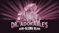 Size: 1920x1080 | Tagged: safe, artist:giantmosquito, derpy hooves, fluttershy, gilda, rainbow dash, griffon, pegasus, pony, g4, cover art, doctor horrible, dr adorable, dr. horrible's sing-along blog, female, goggles, mare, parody, wallpaper