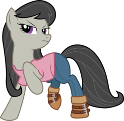 Size: 3257x3161 | Tagged: safe, artist:smashinator, octavia melody, earth pony, pony, g4, clothes, crossover, female, high res, left 4 dead 2, mare, rochelle, simple background, solo, transparent background