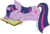 Size: 917x618 | Tagged: safe, artist:littlehybridshila, twilight sparkle, pony, unicorn, g4, book, eyes closed, female, mare, simple background, sleeping, solo, transparent background, unicorn twilight