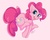 Size: 642x511 | Tagged: dead source, safe, artist:mr-tiaa, pinkie pie, earth pony, pony, g4, female, happy, jumping, looking at you, mare, simple background, solo