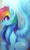 Size: 406x666 | Tagged: safe, artist:mr-tiaa, rainbow dash, pegasus, pony, g4, cute, dashabetes, female, mare, profile, sitting, solo, spread wings, wings