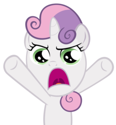 Size: 858x930 | Tagged: safe, artist:pinkiepiiiie, sweetie belle, pony, unicorn, g4, hearts and hooves day (episode), season 2, female, filly, hearts and hooves day, meme origin, oh come on, simple background, solo, transparent background, vector