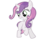 Size: 5000x4000 | Tagged: safe, artist:ikillyou121, sweetie belle, pony, unicorn, g4, my little pony: friendship is magic, sisterhooves social, absurd resolution, female, filly, grin, looking back, simple background, smiling, solo, transparent background, vector, wet mane, wet mane sweetie belle