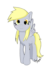 Size: 1748x2480 | Tagged: safe, artist:jigsaw91, derpy hooves, pegasus, pony, g4, female, looking at you, mare, simple background, solo, transparent background