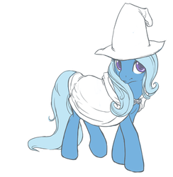 Size: 425x436 | Tagged: safe, artist:noel, trixie, pony, unicorn, g4, crossover, female, lord of the rings, mare, simple background, solo, white background