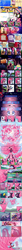 Size: 700x8000 | Tagged: safe, artist:explosivegent, applejack, fluttershy, gummy, pinkie pie, rainbow dash, rarity, twilight sparkle, bird, earth pony, pegasus, pony, unicorn, comic:time off, :o, :p, :t, absurd resolution, candy, candy cane, comic, confetti, confused, cupcake, cute, eating, eyes closed, female, floppy ears, flying, food, frown, goggles, grin, gritted teeth, happy, hoof hold, licking, long mane, long tail, looking up, mane six, mare, mouth hold, multeity, music notes, nose wrinkle, petting, pinkamena diane pie, puffy cheeks, race swap, raised eyebrow, sad, self ponidox, smiling, spread wings, squee, thumbnail is a stick, tongue out, tree, upside down, whistling, wide eyes, wink