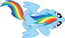 Size: 10189x6000 | Tagged: safe, artist:quasdar, rainbow dash, pegasus, pony, g4, lesson zero, absurd resolution, both cutie marks, cute, dashabetes, female, from above, mare, overhead view, simple background, solo, transparent background, vector