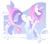 Size: 1000x875 | Tagged: safe, artist:yoh yoshinari, fleur-de-lis, pony, unicorn, g4, bedroom eyes, butt, cutie mark, cutie mark background, female, fleur-de-rriere, hooves, horn, lineless, looking back, mare, minimalist, modern art, plot, smiling, solo