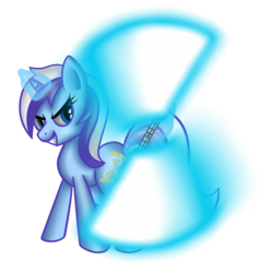 Size: 1500x1500 | Tagged: safe, artist:goldenmercurydragon, minuette, pony, unicorn, g4, crossover, double lightsaber, energy weapon, female, jedi, lightsaber, magic, mare, simple background, solo, spinning, star wars, telekinesis, transparent background, weapon