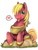 Size: 580x765 | Tagged: safe, artist:ende26, big macintosh, earth pony, pony, g4, behaving like a dog, big macindog, cute, discorded, happy, heart, looking at you, macabetes, male, panting, pictogram, simple background, smiling, solo, stallion, tongue out, transparent background