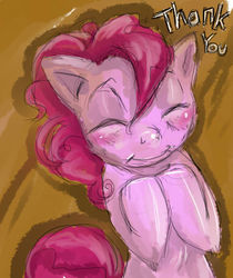 Size: 381x454 | Tagged: safe, artist:buttercupsaiyan, pinkie pie, earth pony, pony, g4, eyes closed, female, mare, solo