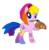 Size: 1400x1418 | Tagged: dead source, safe, artist:pinkanon, toola-roola, earth pony, pony, g3, g4, easter toola roola, female, g3 to g4, g3betes, generation leap, hilarious in hindsight, mare, mouth hold, paint, paintbrush, palette, roolabetes, simple background, solo, transparent background, vector