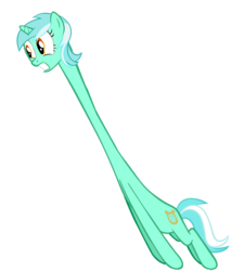 Size: 970x1136 | Tagged: safe, artist:bommster, lyra heartstrings, pony, unicorn, g4, female, impossibly long neck, long neck, mare, necc, nope, reaction image, simple background, solo, transparent background, wat