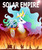 Size: 800x960 | Tagged: safe, artist:nightshroud, princess celestia, alicorn, pony, g4, earth, female, fire, macro, mare, planet, solar empire, tyrant celestia