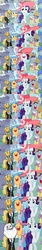 Size: 1280x7652 | Tagged: safe, edit, edited screencap, screencap, rarity, earth pony, pony, unicorn, g4, sweet and elite, female, forever alone, hat, in-joke, male, mare, oatmeal are you crazy, stallion