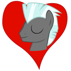 Size: 894x894 | Tagged: safe, artist:stinkehund, thunderlane, pegasus, pony, g4, bust, eyes closed, heart, male, simple background, solo, stallion, transparent background