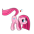 Size: 2000x2000 | Tagged: safe, artist:zomgitsalaura, pinkie pie, earth pony, parasprite, pony, g4, swarm of the century, female, high res, mare, pinkamena diane pie, simple background, solo, tail whip, transparent background