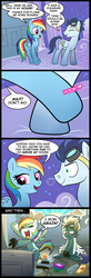 Size: 656x2000 | Tagged: safe, artist:madmax, rainbow dash, soarin', pegasus, pony, g4, bags under eyes, bait and switch, bloodshot eyes, comic, controller, female, funny, heart, male, mare, misspelling, sexually oblivious, ship:soarindash, shipping, shipping denied, snorting, stallion, straight, sunrise, video game