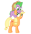 Size: 409x442 | Tagged: safe, artist:lifelspain, applejack, spike, dragon, earth pony, pony, g4, applejack's hat, baby, baby dragon, cowboy hat, cute, dragons riding ponies, female, freckles, green eyes, hat, jackabetes, male, mare, riding, ship:applespike, shipping, simple background, spikabetes, spike riding applejack, stetson, straight, transparent background