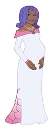 Size: 437x1000 | Tagged: safe, artist:olympic-dames, rarity, human, g4, dark skin, female, humanized, pregnant, simple background, solo, white background
