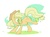 Size: 665x489 | Tagged: safe, artist:kelsea-chan, applejack, earth pony, pony, g4, apple, balancing, female, looking back, mare, solo