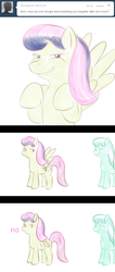 Size: 640x1507 | Tagged: safe, artist:lamia, bons away, skyra, pegasus, pony, ask skyra and bons away, g4, female, lip bite, mare, no pupils