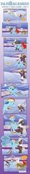 Size: 945x5387 | Tagged: safe, artist:sorcerushorserus, derpy hooves, dumbbell, gilda, rainbow dash, griffon, pegasus, pony, comic:dash academy, g4, blowing whistle, comic, douchebag, female, flying, male, mare, stallion, whistle