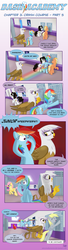 Size: 945x3473 | Tagged: safe, artist:sorcerushorserus, derpy hooves, fluttershy, gilda, rainbow dash, griffon, pegasus, pony, comic:dash academy, g4, comic, female, letter, lockers, male, mare, mouth hold, stallion