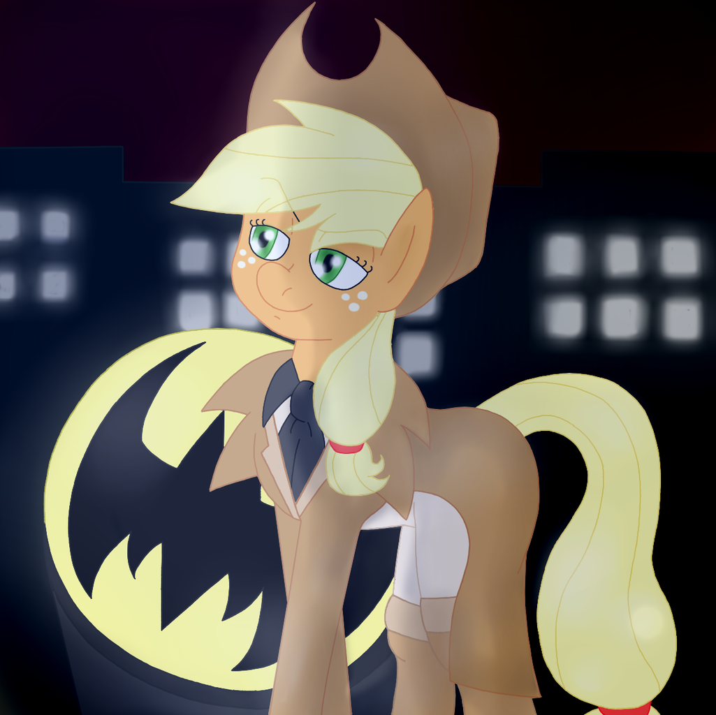 Applejack Batmare #6296 - safe, artist:blackbewhite2k7, applejack, earth pony, pony, g4 ...